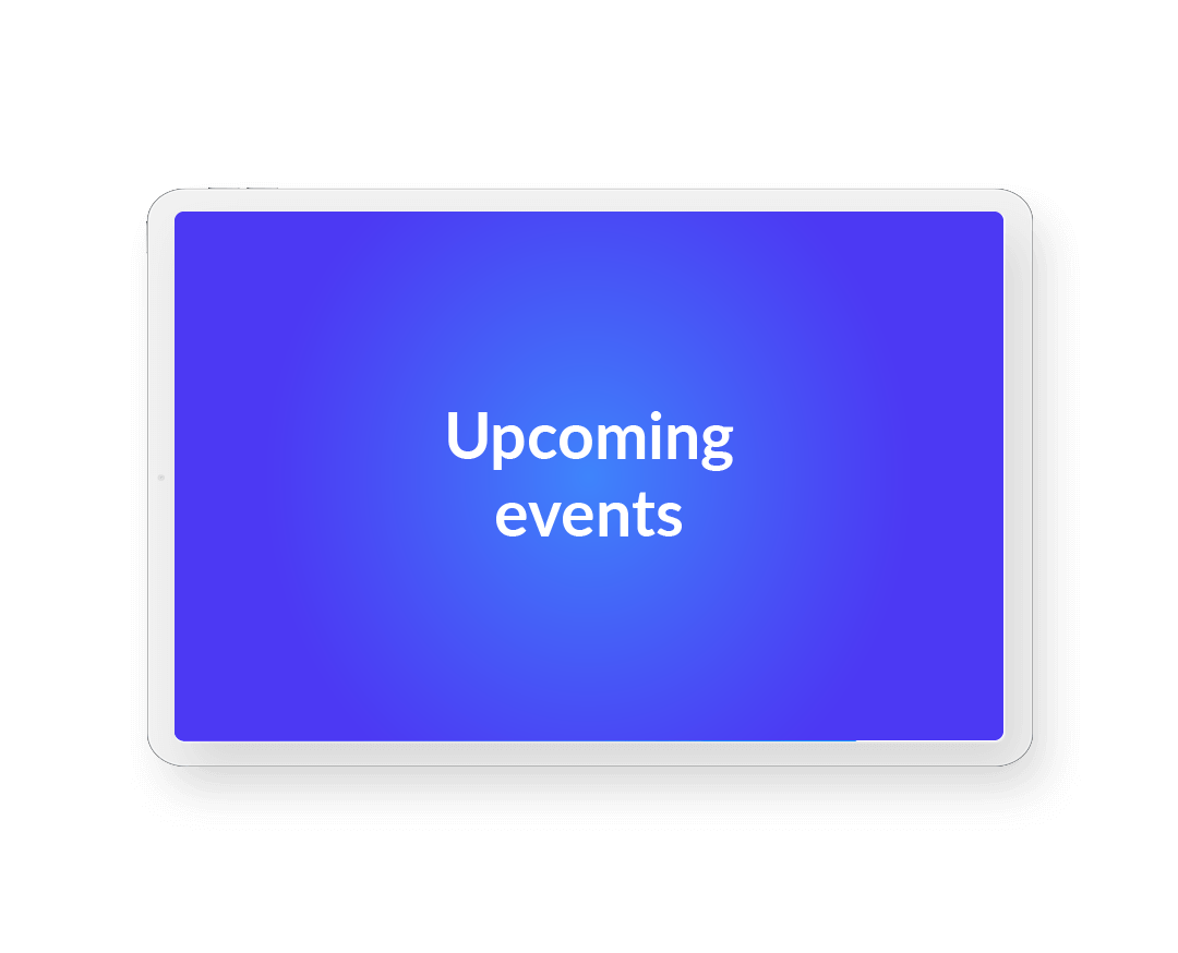 Upcoming events